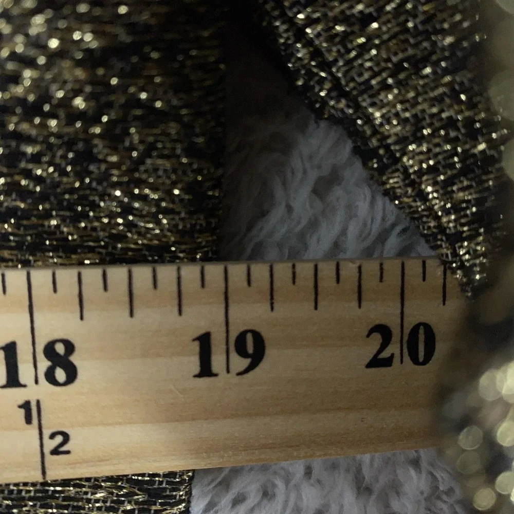 Michael Kors Silk‎ Blend Blazer Jacket Womens 6 Gold Metallic Full Zip Epaulet
